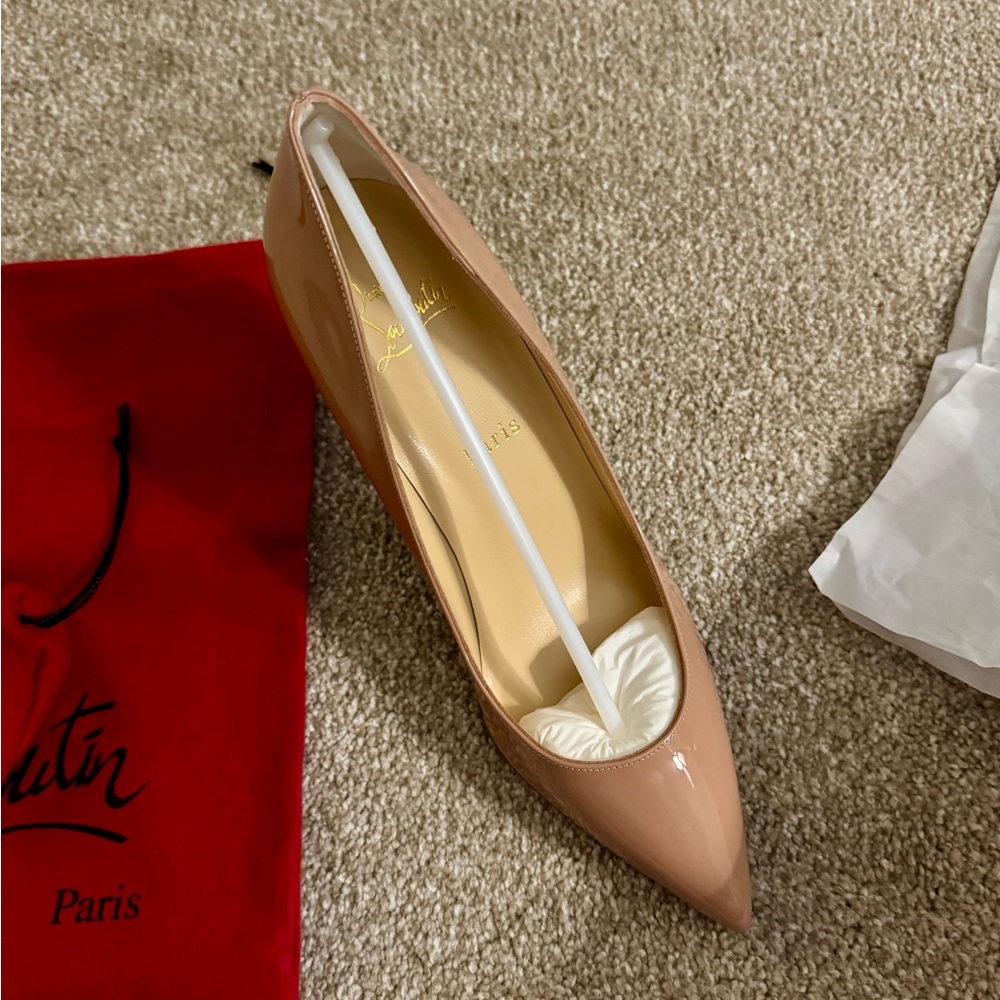 NWB Christian Louboutin Pigalle 85 Nude Pumps - Picture 5 of 10